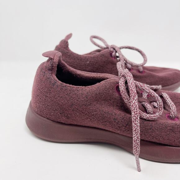 Allbirds Womens Size 8 Purple Wool Runners Limited Edition Tuke Jam Maroon - Picture 2 of 11